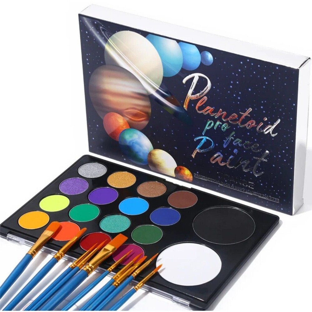 Ucanbe Professional Face Body Pro Makeup Palette Planetoid Vibrant Colors 1301Rk